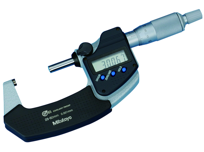 Mitutoyo Digimatic mikrométer racsnival, IP65, 25-50 mm, 0.001 mm (293-231-30) termék fő termékképe