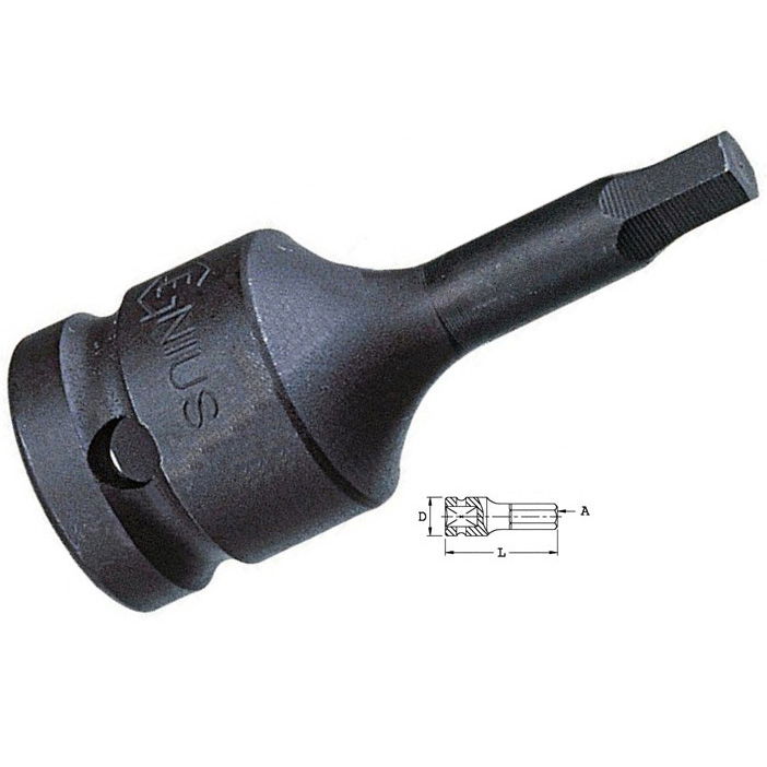 Genius Tools 466022 1/2"-os gépi dugókulcs fej, imbusz, 11/16" termék fő termékképe