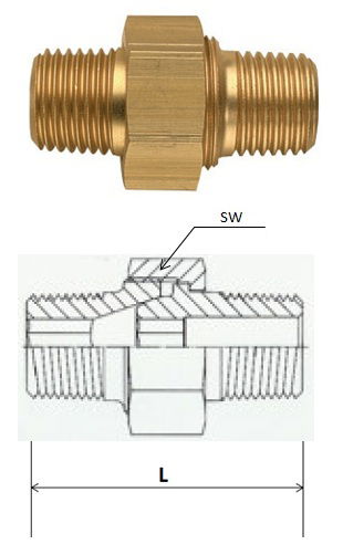 Rectus (LD 10/10K) R 1/8 x R 1/8 csatlakozású oldható kettős karmantyú termék fő termékképe
