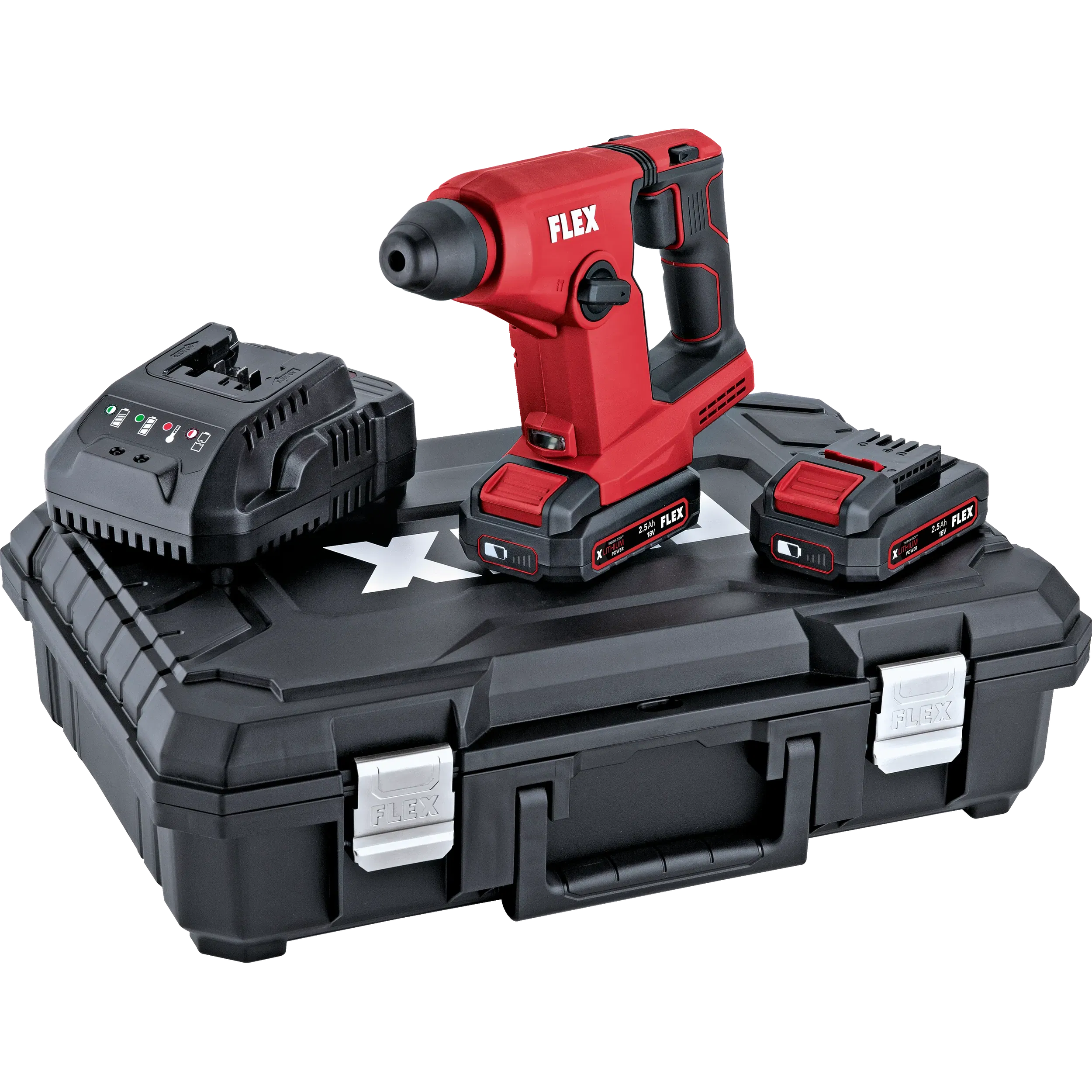 Flex FHE 1-16 18.0 EC TC 2.5 AH Szett akkus SDS-plus fúrókalapács (2 x 2.5 Ah Li-ion akkuval, kofferben) termék fő termékképe