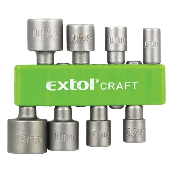 Extol 10213 behajtó klt hatlapfejű csavarhoz 5-13mm mágneses  Cr.V termék fő termékképe