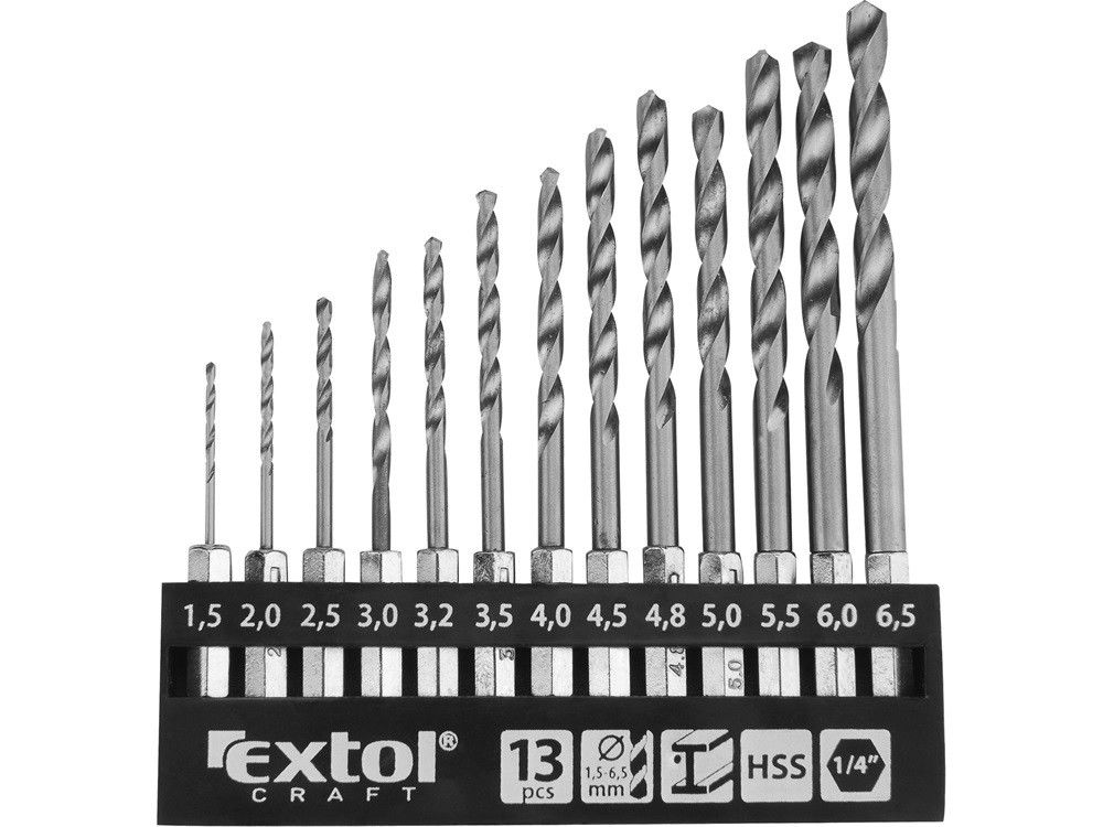 Extol 11140 fémcsigafúró klt HSS 1/4" BIT befogás termék fő termékképe