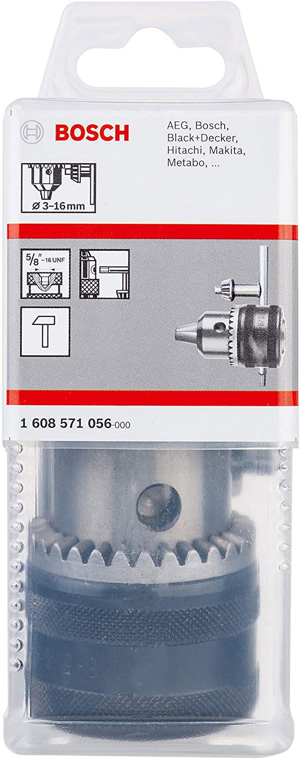 Bosch 1608571056 Fogaskoszorús fúrótokmány 3-16mm 5/8" befogás termék fő termékképe