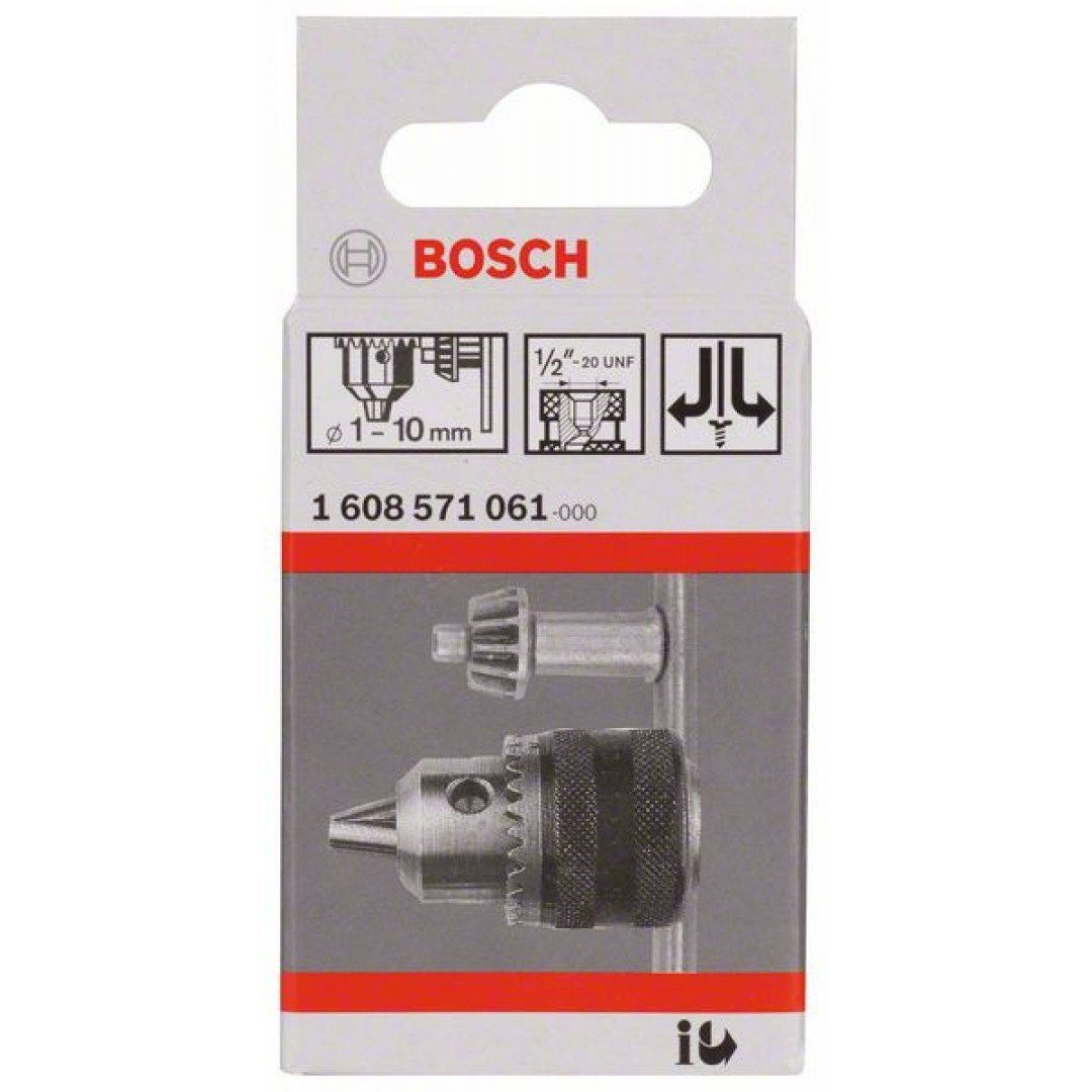 Bosch 1608571061 Fogaskoszorús fúrótokmány 1-10mm 1/2" befogás termék fő termékképe