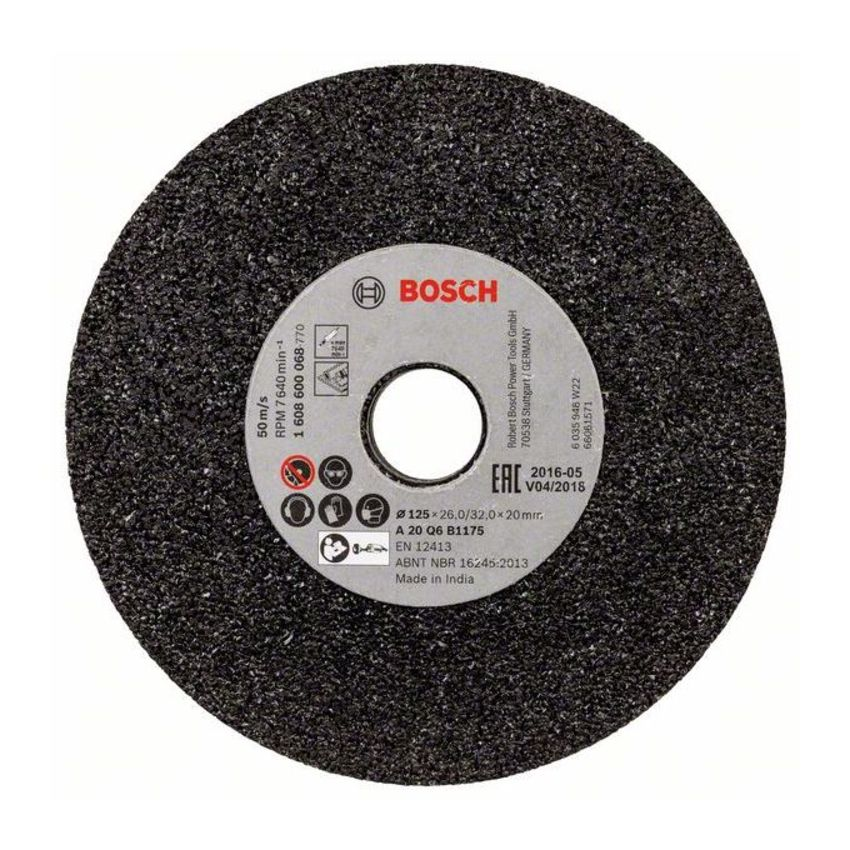Bosch 1608600068 csiszolókorongok egyenes csiszolókhoz 125mm termék fő termékképe