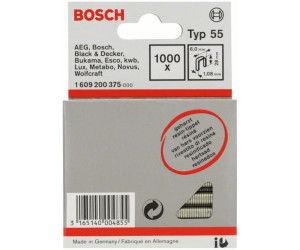 Bosch 1609200375 55-ös típus keskeny tűzőkapocs 28mm 1000db termék fő termékképe