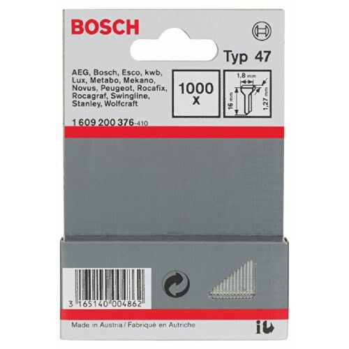 Bosch 1609200376 47-es típusú szegek 16mm 1000db termék fő termékképe