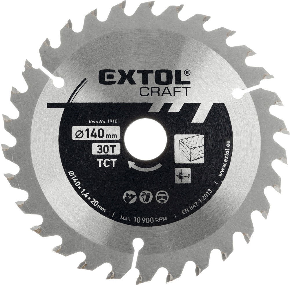 Extol 19119 körfűrészlap T60 350x30 termék fő termékképe