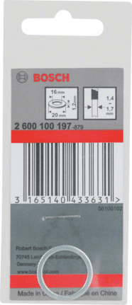 Bosch 2600100197 Szűkítőgyűrű körfűrészlaphoz 20-16mm termék fő termékképe