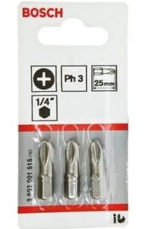 Bosch 2607001515 Extra kemény csavarbit PH3 25mm 3db termék fő termékképe