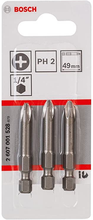 Bosch 2607001528 Extra kemény csavarbit PH2 49mm 3db termék fő termékképe
