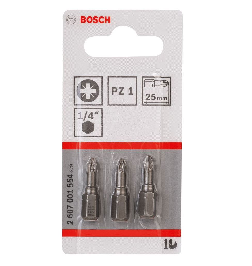 Bosch 2607001554 Extra kemény csavarbit PZ1 25mm 3db termék fő termékképe