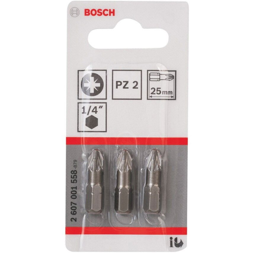 Bosch 2607001558 Extra kemény csavarbit PZ2 25mm 3db termék fő termékképe