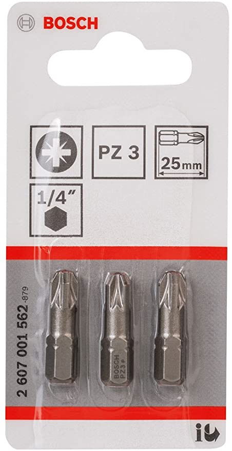 Bosch 2607001562 Extra kemény csavarbit PZ3 25mm 3db termék fő termékképe