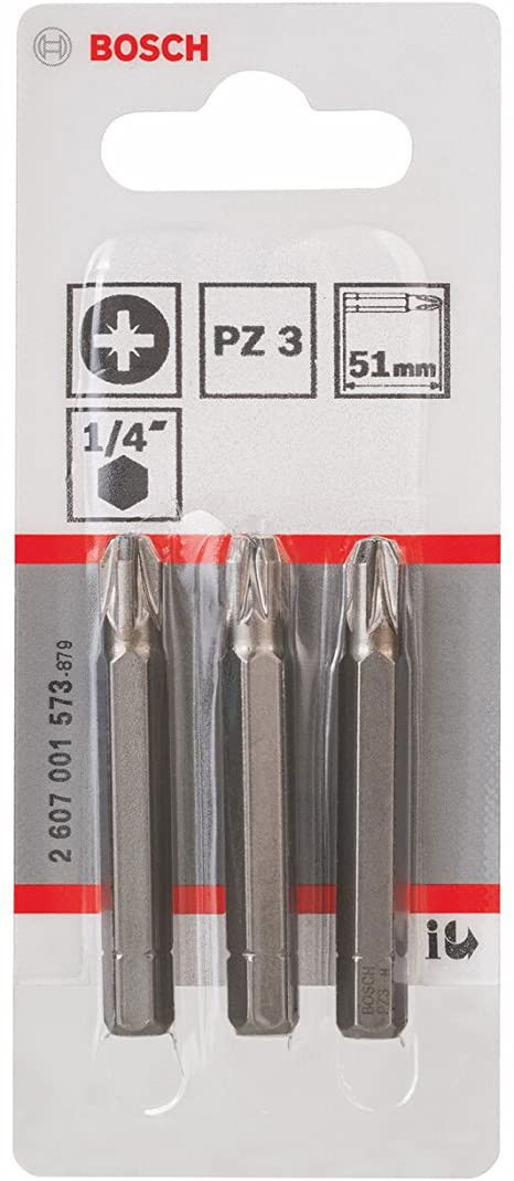 Bosch 2607001573 Extra kemény csavarbit PZ3 51mm 3db termék fő termékképe