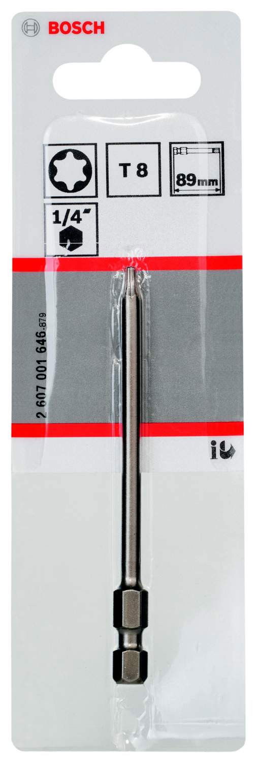 Bosch 2607001646 Extra kemény csavarbit T8 89mm 3db termék fő termékképe
