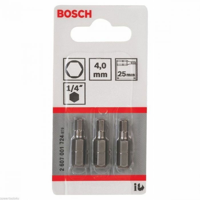 Bosch 2607001724 Extra kemény csavarbit HEX 4 25mm 3db termék fő termékképe