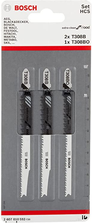 Bosch 2607010592 3részes Clean for Wood szúrófűrészlap-csomag termék fő termékképe