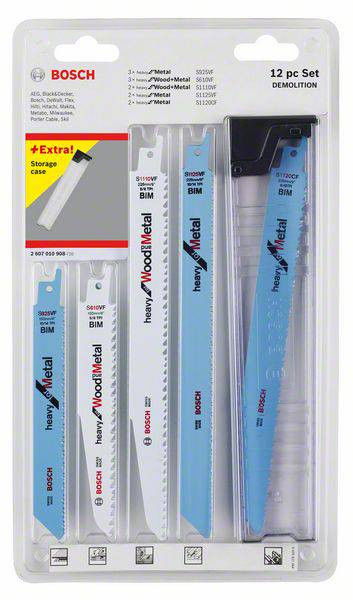 Bosch 12 részes Demolition szablyafűrészlap-csomag termék fő termékképe