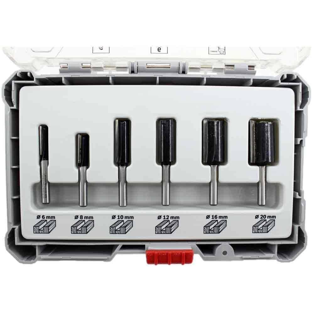 Bosch 2607017465 egyenes élű marószár készlet 6db-os 6-os szárral termék fő termékképe