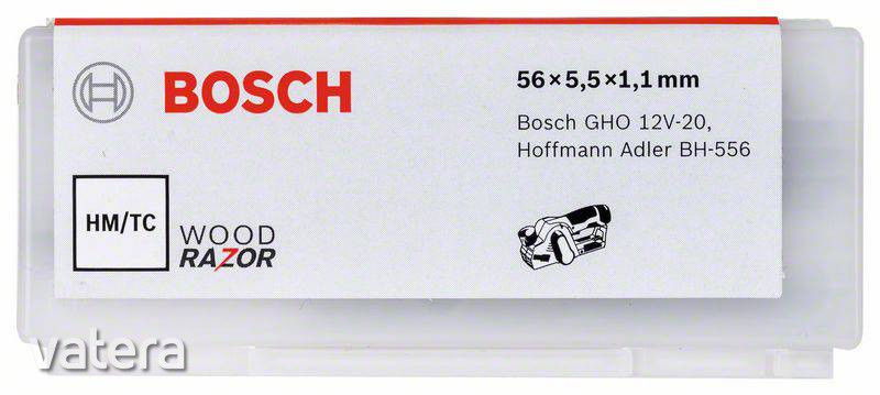 Bosch 2608000673 Wood Razor keményfém megfordítható gyalukés 56mm 10db termék fő termékképe