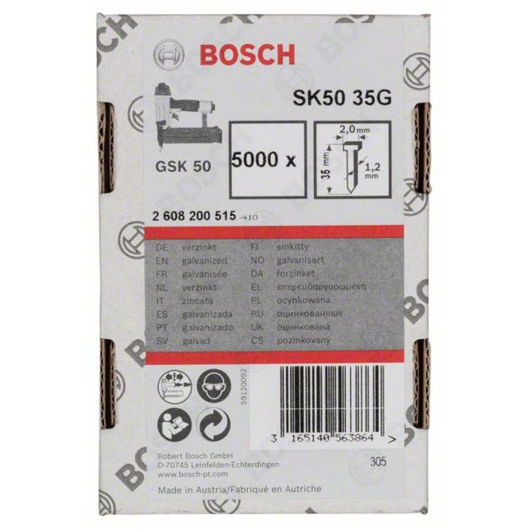 Bosch 2608200515 SK50 35G huzalszegek 35mm 5000db termék fő termékképe