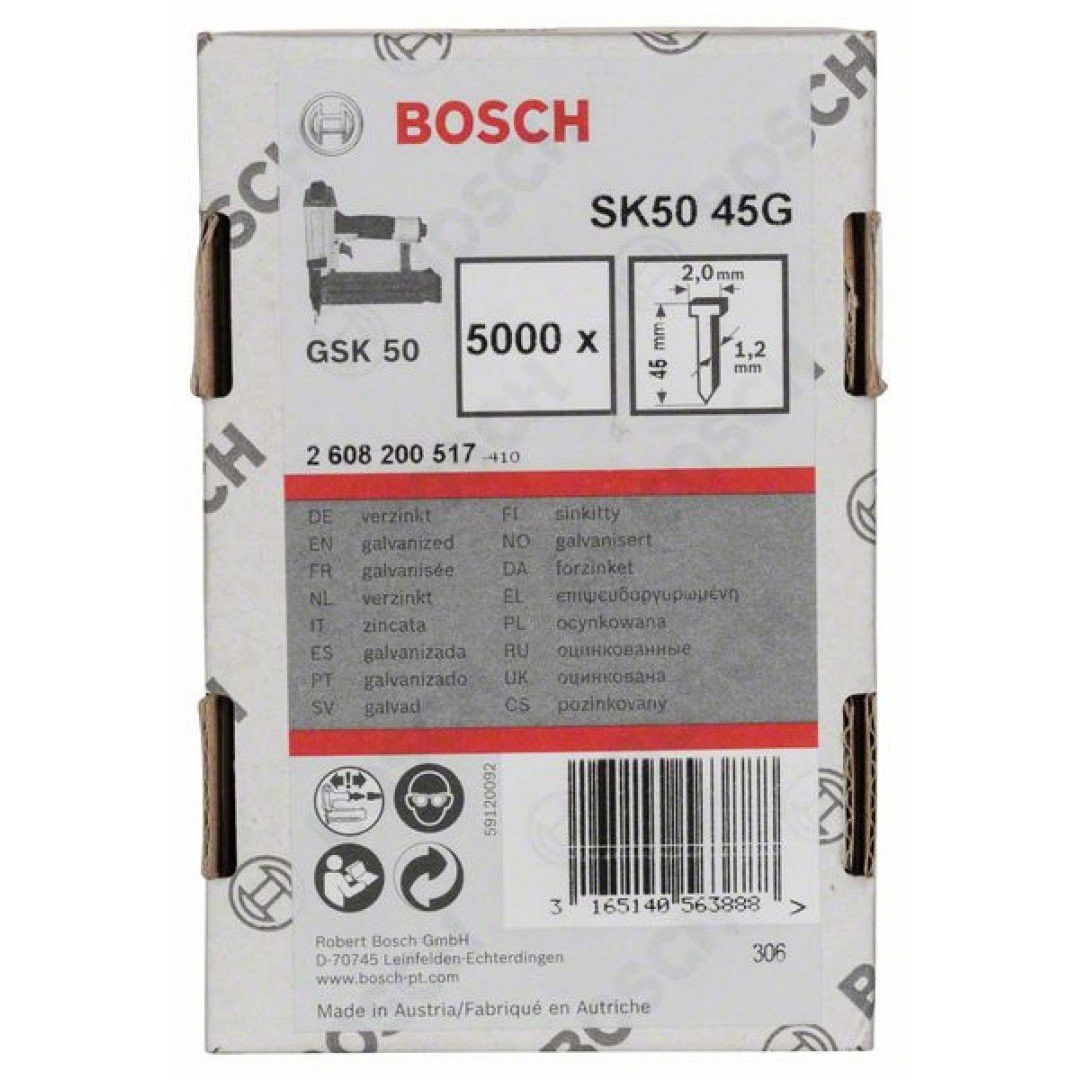 Bosch 2608200517 SK50 45G huzalszegek 45mm 5000db termék fő termékképe