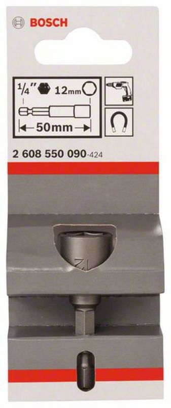 Bosch 2608550090 Extra Hard dugókulcs 12mm 1/4" bitbefogással 50mm termék fő termékképe