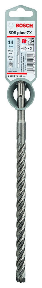 Bosch 2608576160 SDS plus-7X fúrószár 14x200mm termék fő termékképe