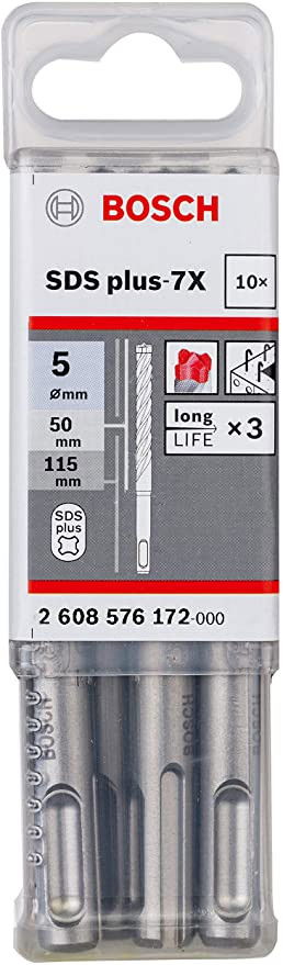 Bosch 2608576172 SDS PLUS-5x fúró 5x50mm 10db-os kiszerelés termék fő termékképe