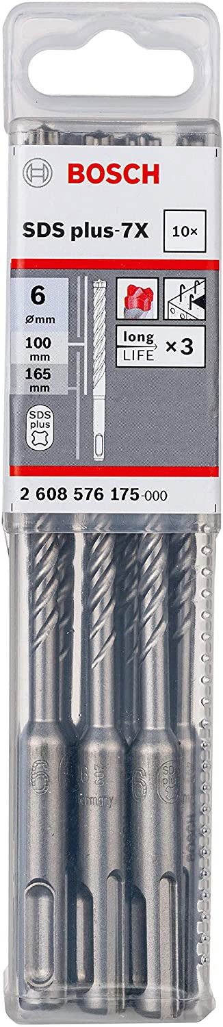 Bosch 2608576175 SDS PLUS-5x fúró 6x100mm 10db-os kiszerelés termék fő termékképe