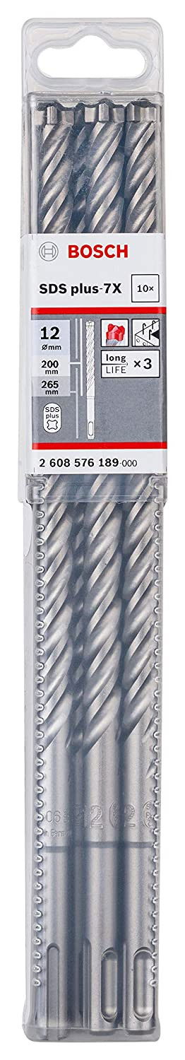 Bosch 2608576189 SDS PLUS-5x fúró 12x200mm 10db-os kiszerelés termék fő termékképe