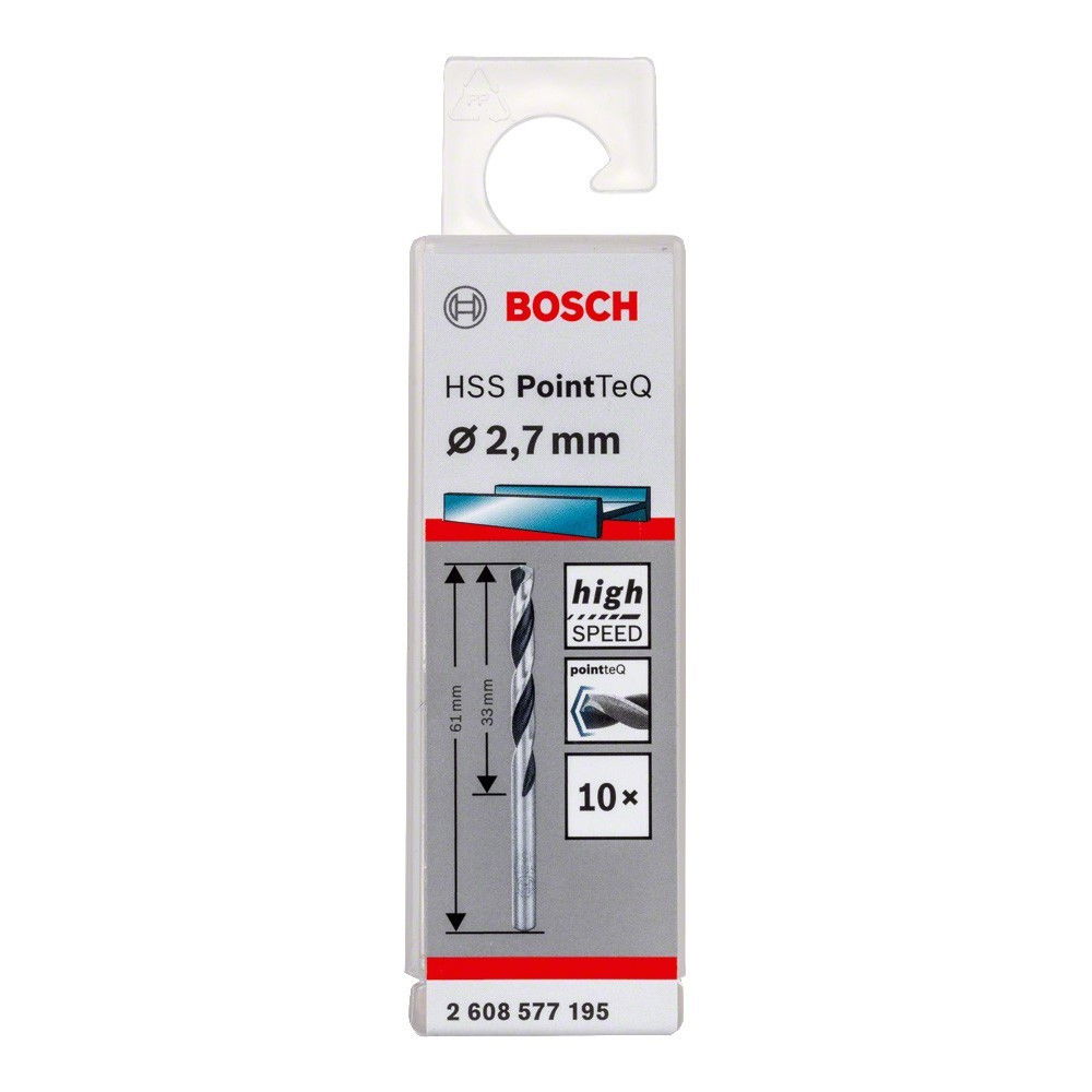 Bosch 2608577195 pointteq fémfúró 2,7mm termék fő termékképe