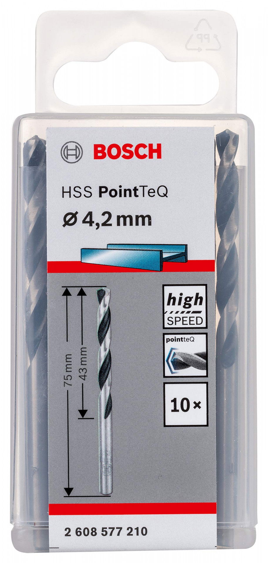 Bosch 2608577210 pointteq fémfúró 4,2mm termék fő termékképe