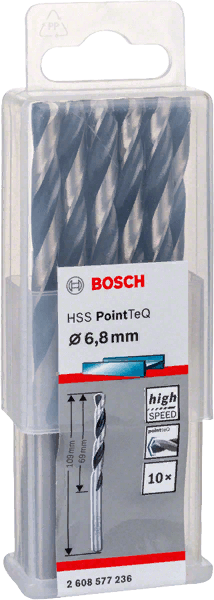 Bosch 2608577236 pointteq fémfúró 6,8mm termék fő termékképe