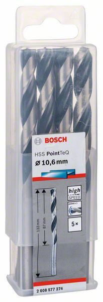 Bosch 2608577274 pointteq fémfúró 10,6mm termék fő termékképe