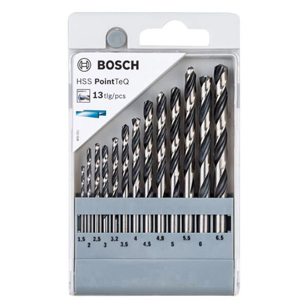 Bosch 2608577349 pointteq fémfúró készlet 13db 1,5/2/2,5/3/3,2/3,5/ 4/4,5/4,8/5/5,5/6/6,5 mm termék fő termékképe