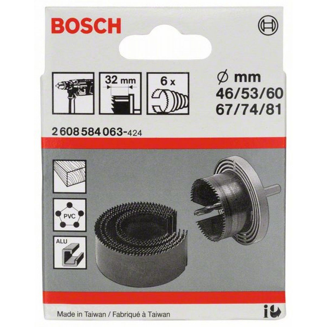 Bosch 2608584063 6 részes körkivágó készlet fához termék fő termékképe