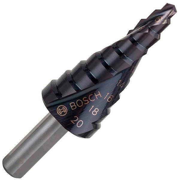 Bosch 2608588066 HSS-ALTIN Lépcsős fúró háromlapú szárral  9 lépcsővel 4-20mm termék fő termékképe