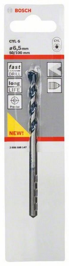 Bosch 2608588147 CYL-5 betonfúró hengeres szárral 6,5x50mm termék fő termékképe