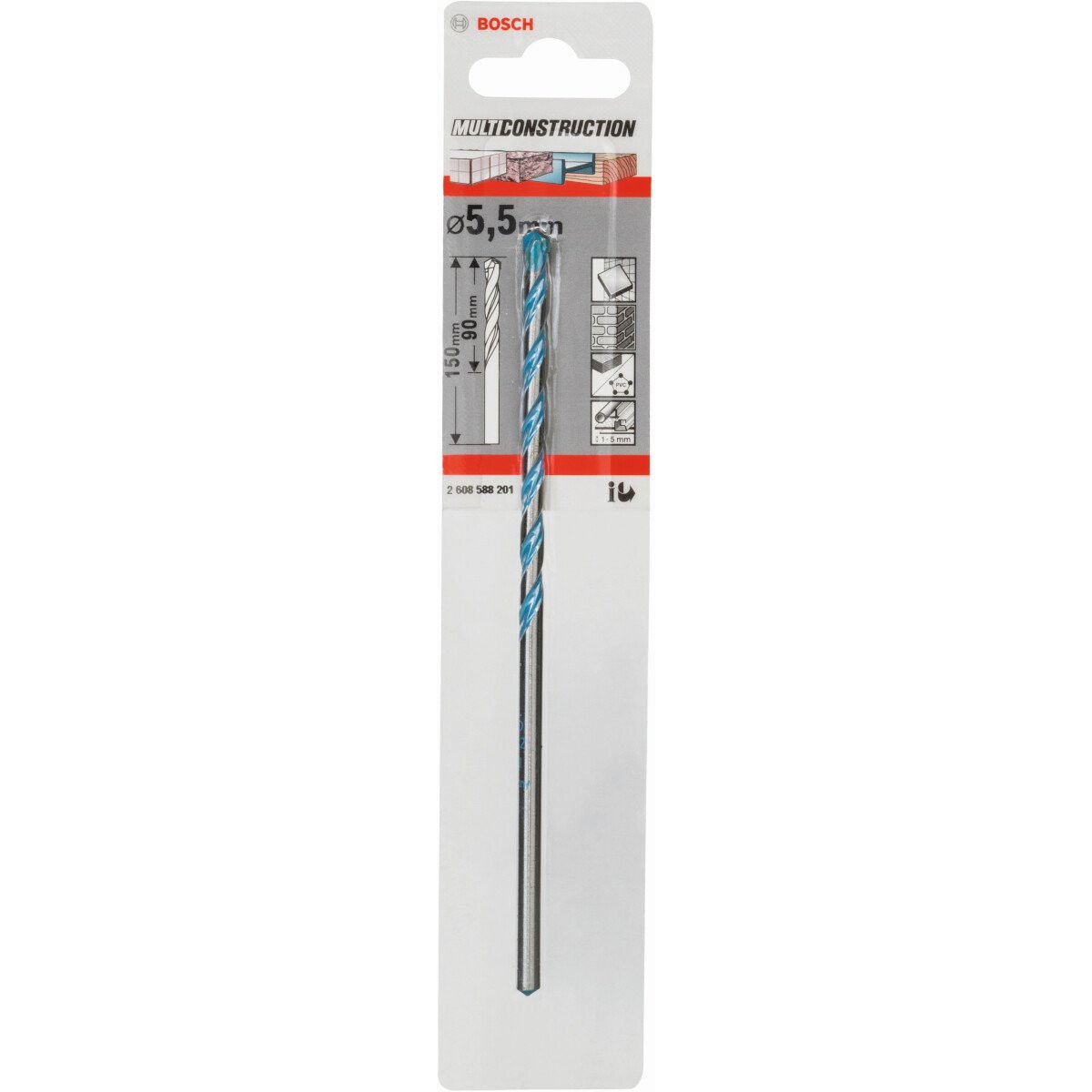 Bosch 2608588201 CYL-9 multiconstruction fúró 5,5x90mm termék fő termékképe