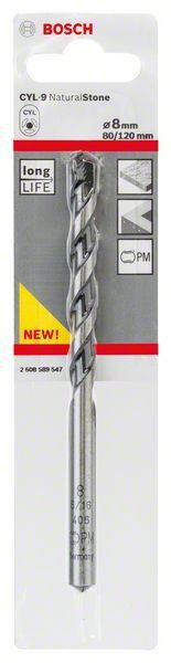 Bosch 2608589547 CYL-9 NaturalStone kőzetfúrószár 8x80mm termék fő termékképe