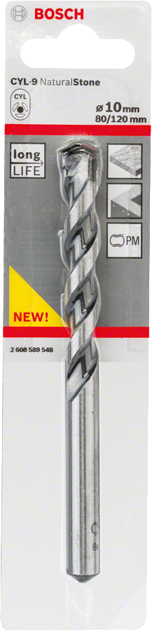 Bosch 2608589548 CYL-9 NaturalStone kőzetfúrószár 10x80mm termék fő termékképe