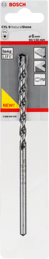 Bosch 2608589550 CYL-9 NaturalStone kőzetfúrószár 6x90mm termék fő termékképe