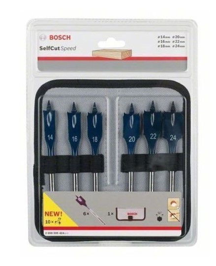 Bosch 2608595424 SelfCut Speed lapos fafúró készlet 14-24mm termék fő termékképe