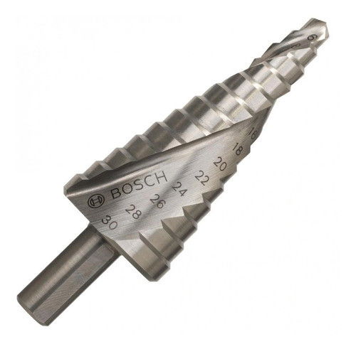 Bosch 2608597520 HSS Lépcsős fúró háromlapú szárral  13 lépcsővel 4-30mm termék fő termékképe