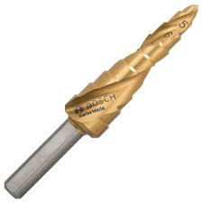 Bosch 2608597525 HSS-TIN Lépcsős fúró háromlapú szárral  9 lépcsővel 4-12mm termék fő termékképe