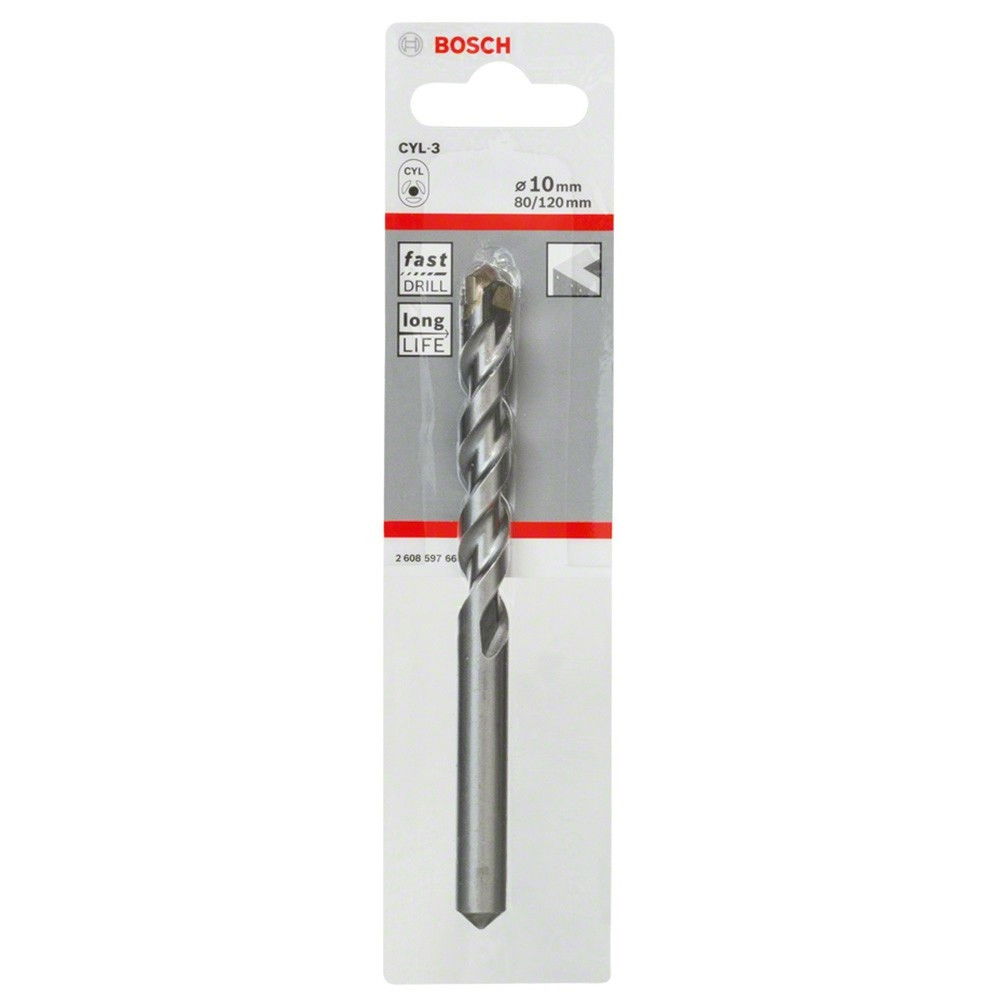 Bosch 2608597665 CYL-3 betonfúró hengeres szárral 10x80mm termék fő termékképe