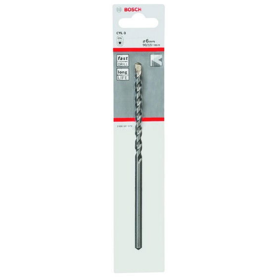 Bosch 2608597679 CYL-3 betonfúró hengeres szárral 6x90mm termék fő termékképe