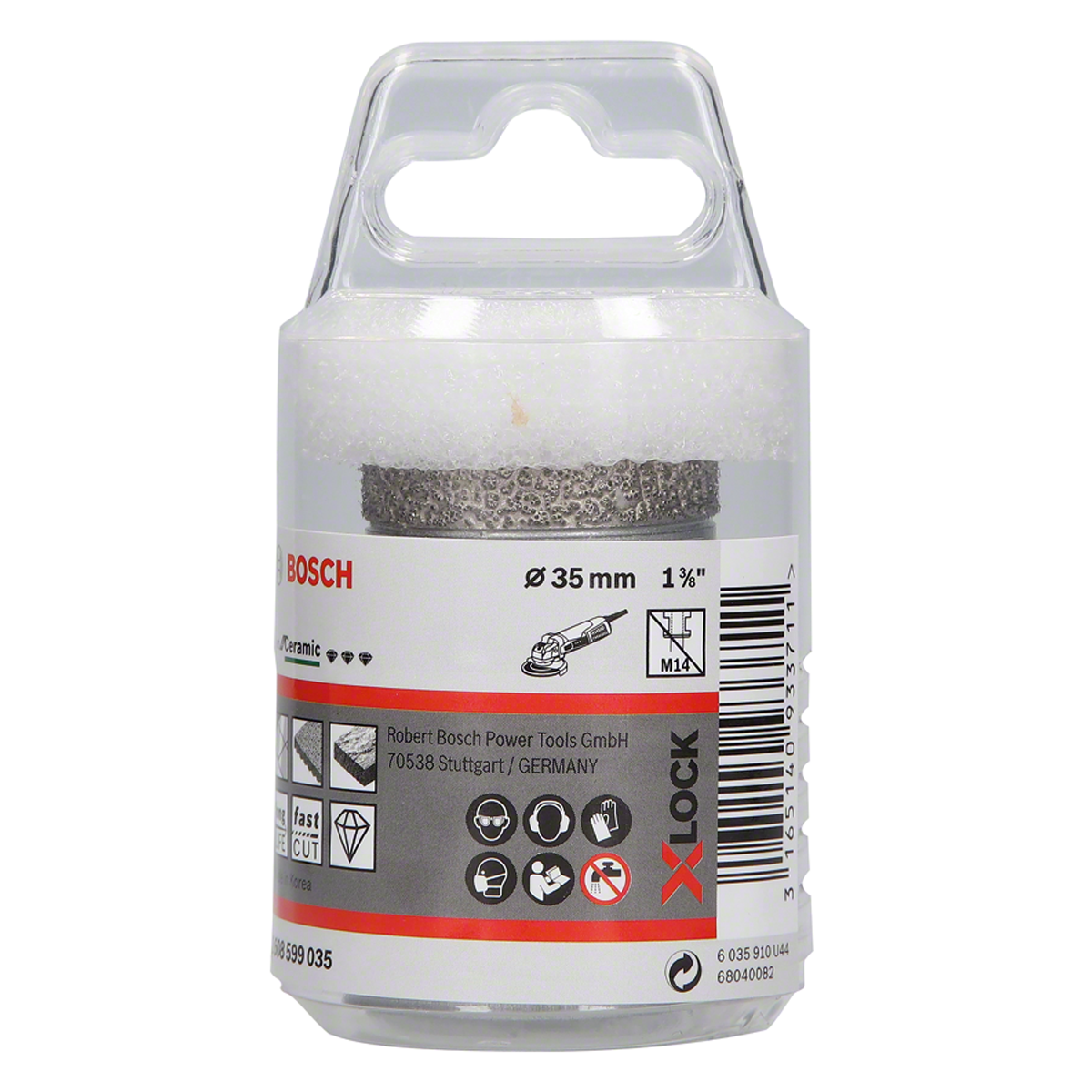 Bosch 2608599035 Best for Ceramic Dry Speed X-LOCK gyémánt körkivágó 35mm termék fő termékképe